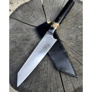 ВИТОНЧЕНІСТЬ кухонний ніж ручної роботи Павла Гончаренка, Сталь N690, 61 HRC. Photo 3